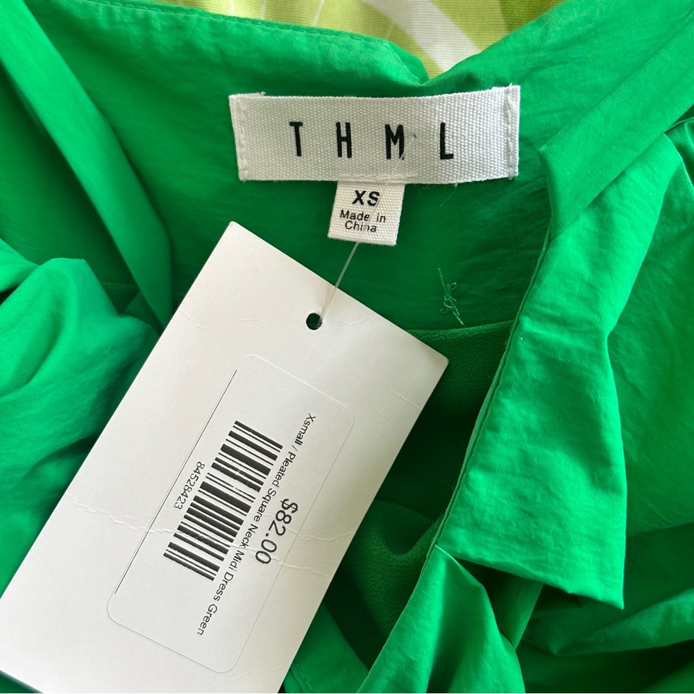 THML Vibrant Green Midi Dress - Picture 2 of 4